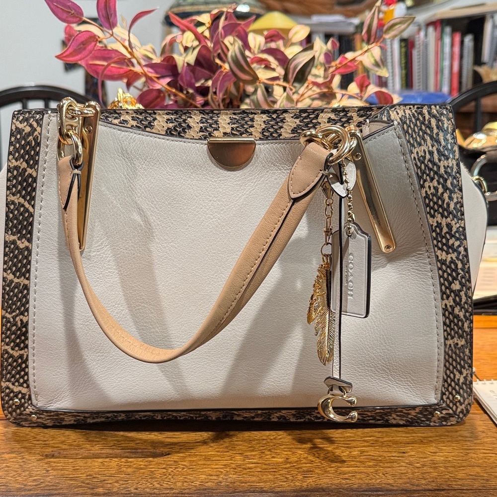 Coach Dreamer 36 color block Satchel.
